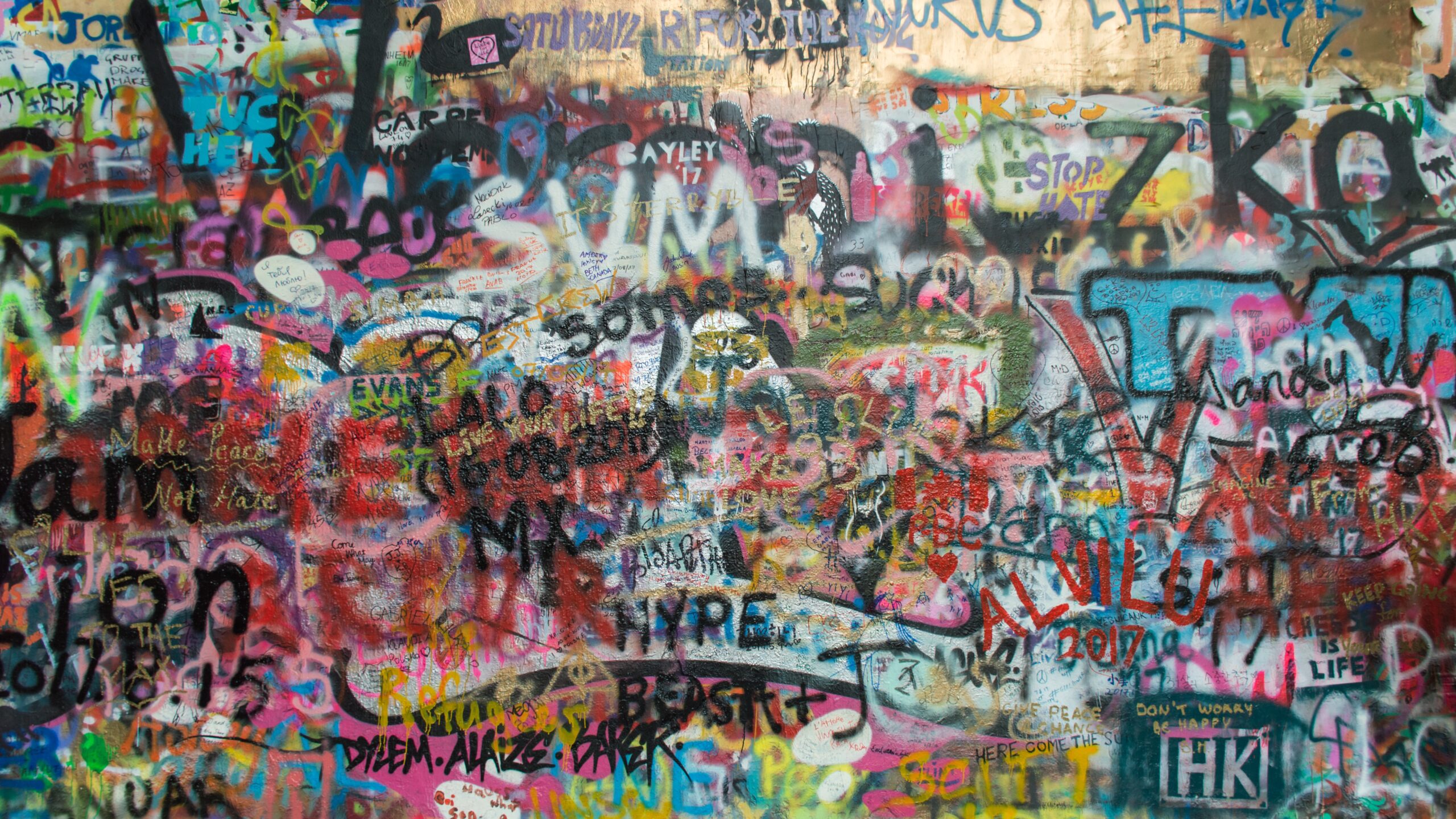 Graffiti on a wall